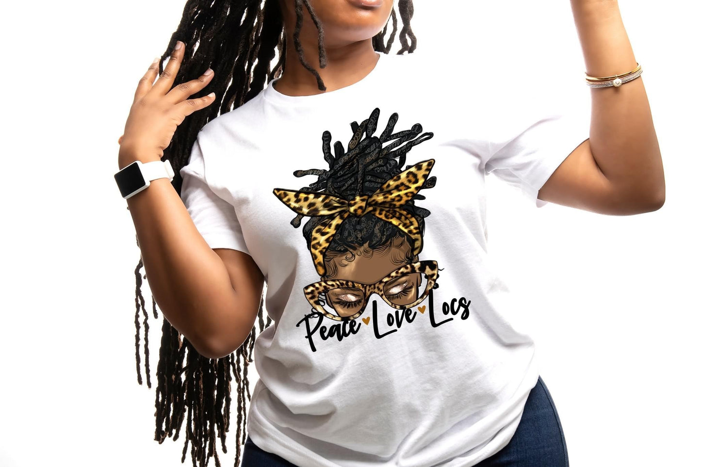 Peace Love & Locs Tee