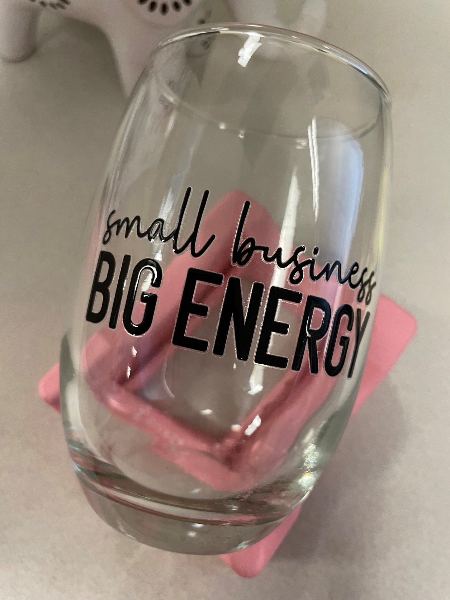 Big Energy Wine Glass